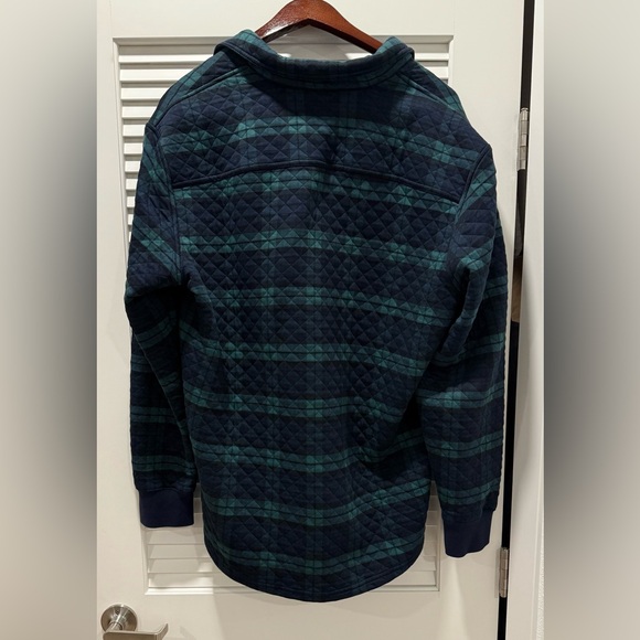 LL Bean plaid quilted overshirt - Picture 2 of 4